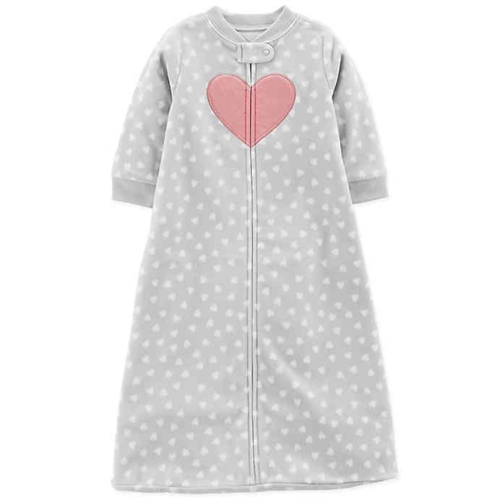Carter's Micro Fleece Pink & Grey Sleep Sack 6-9M